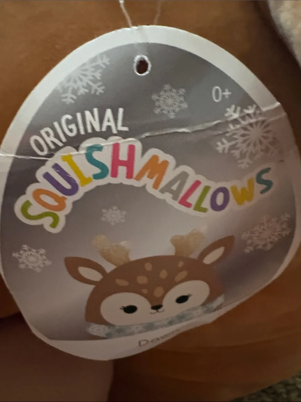 Squishmallows Brown and Cream Deer Plush